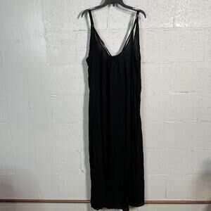 Raviya Sleeveless Cover-Up Maxi Dress black Large